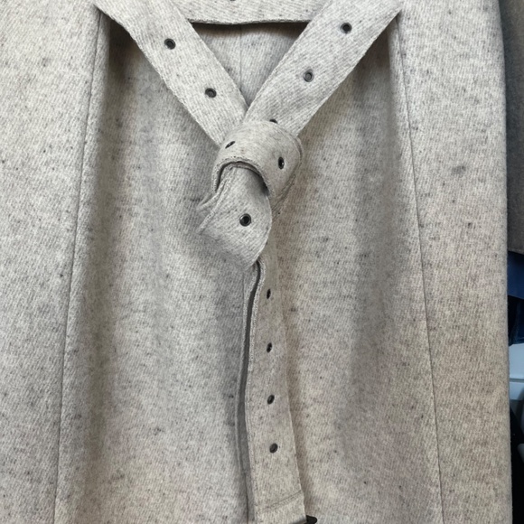 The Row Oatmeal Cashmere/Wool Long Coat - Picture 6 of 8